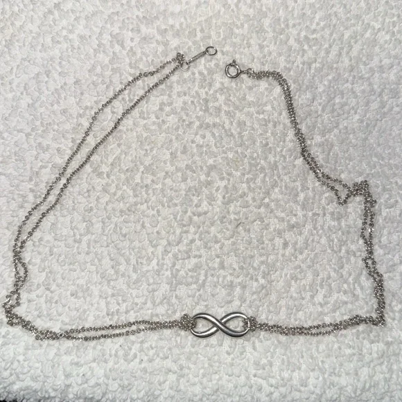 Tiffany & Co. Silver Infinity Necklace - Picture 2 of 6